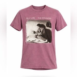 Billy Joel The Stranger T-Shirt Lee Tour Band Tee Concert Music Sz s Mauve​​